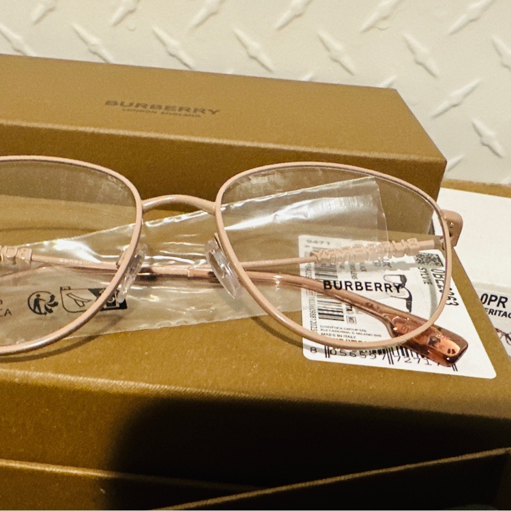 Burberry Pink Rectangular Glasses